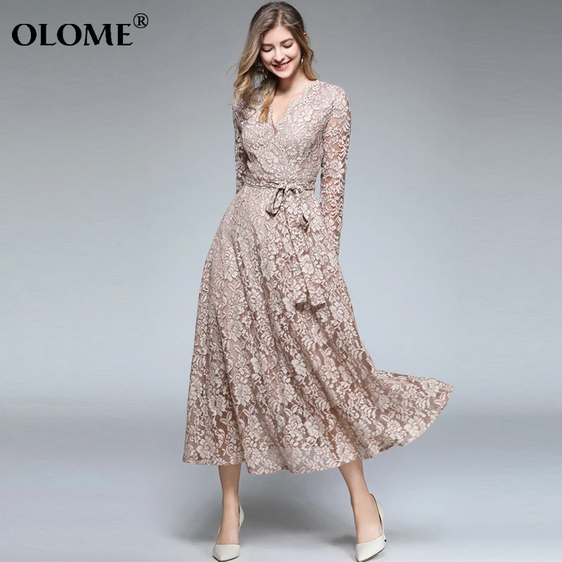 Кружевное платье с бантом сексуальные полые женские винтажные платья лето 2019