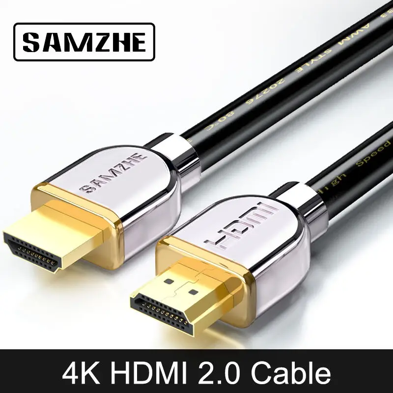 SAMZHE 4K* 2K HDMI2.0 кабель 1080P HDMI2.0 кабель позолоченный HDMI2.0 кабель цифровой HDMI2.0 кабель 1/2/3/5/8/10/20/25/30/40/ 50 м