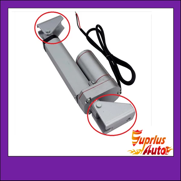 Электрический линейный привод с монтажным кронштейном 14 дюймов/350 мм 12 В |