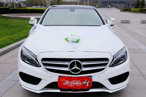 

Wedding Car Set Wedding Car Decoration Artificial Flowers Stamen Leaves Silk Flower Fake Pompoms Wedding Home Decoration Supplie