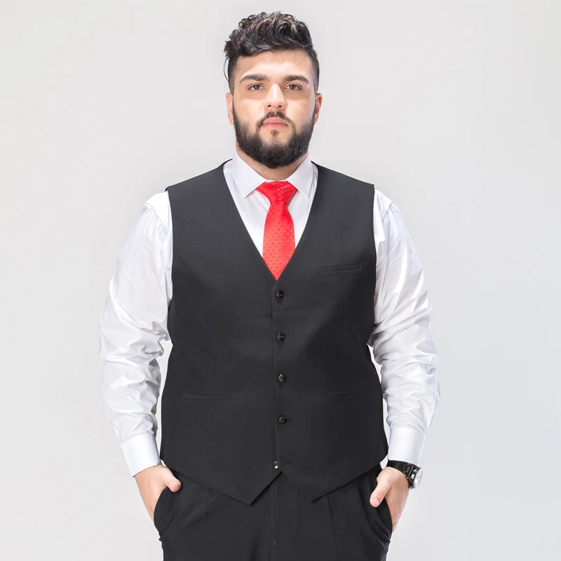 

Large Size 6XL 7XL 8XL 9XL Men's Business Casual Exquisite Three-piece Suit Fashion Men's Solid Color Suit (suit + Vest + Pants)