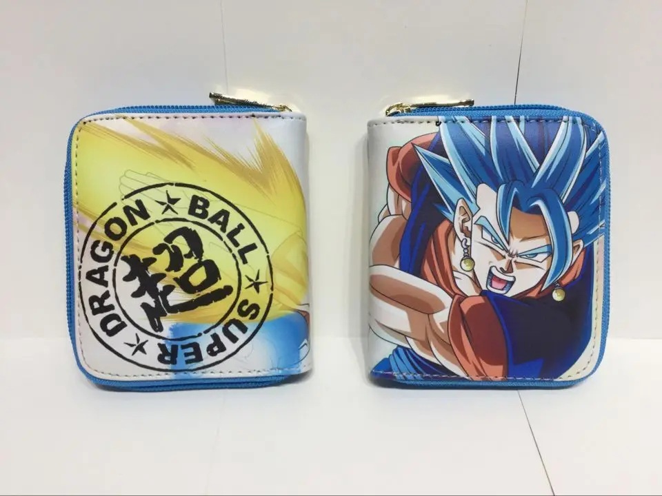 Аниме Dragon Ball Z кожаный кошелек на молнии карты органайзер для монетницы кошельки подарки дети милый мультфильм мини кошелек