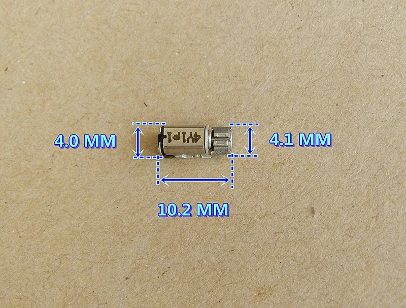 100 шт./лот 4.0*10.2 мм 410 1.5 3 В ultra micro вибратор ротора Двигатель DC массажер