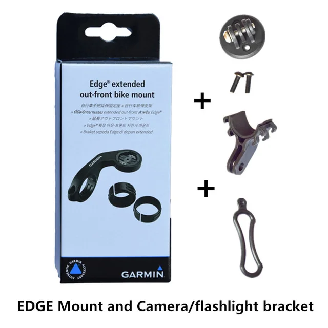 Three piece suit Garmin Edge series stop bracket 25 200 130 520 820 1000 1030 кронштейн/с камерой/фонариком кронштейн - Цвет: Three piece suit