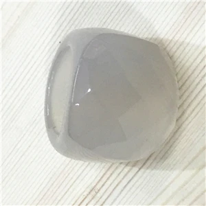 White chalcedony Хит, модные натуральные черные, зеленые, синие кольца с агатами, большие кольца для женщин и мужчин, кольцо на палец для мужчин и женщин, ювелирные изделия - Цвет основного камня: White chalcedony