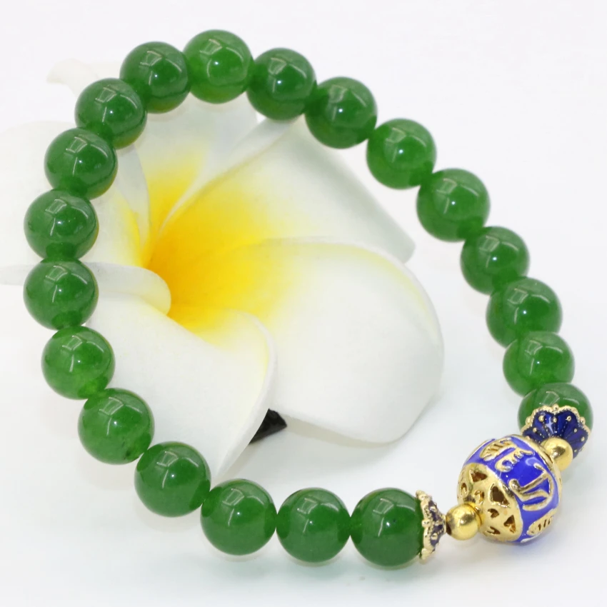 Браслет из халцедона с круглыми бусинами 8 мм 7 5 дюйма|bracelets for|round bead braceletbead bracelet |