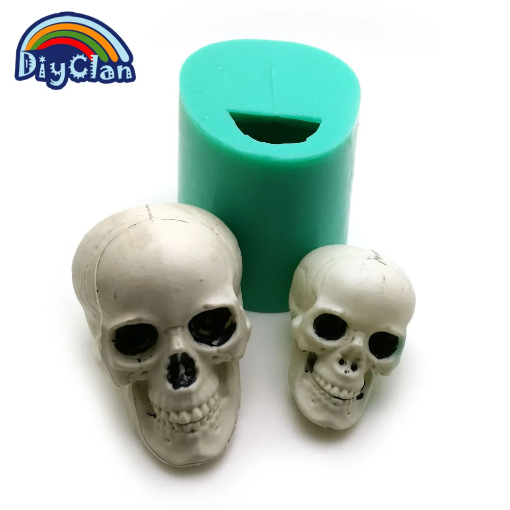 Силиконовая форма для шоколада в виде черепа на Хэллоуин интересная мыла головы