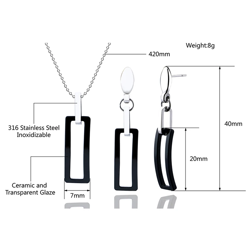 Комплект из колье серёг и кольца серебристого цвета|wedding jewelry sets|jewelry setsjewelry set silver |