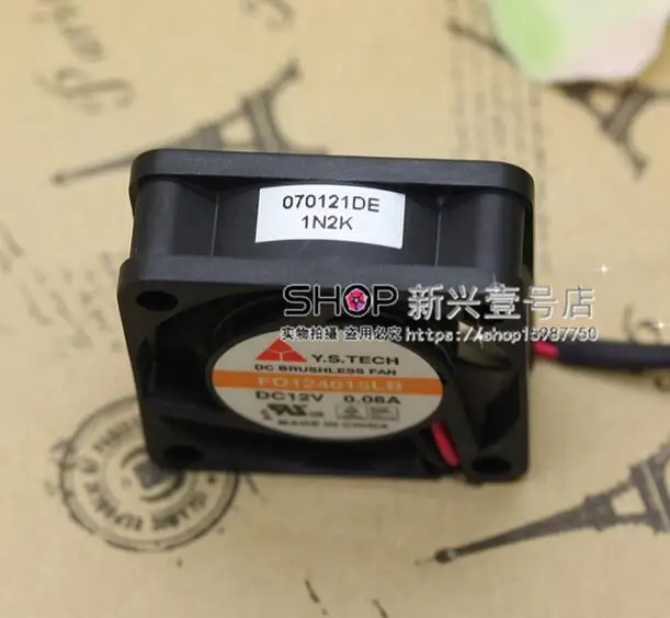 Оригинал. FD124015LB 4015 12 в 4 см 0.08A 40*40*15 мм двухпроводный охлаждающий вентилятор