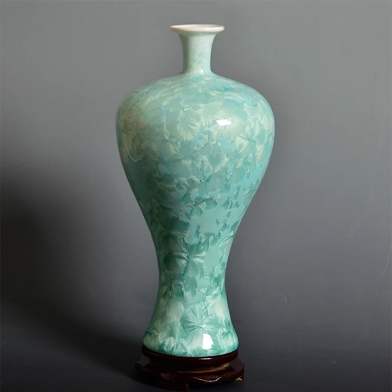 Керамика Jingdezhen обожженная в печи кристаллическая глазурь ваза высокая белая