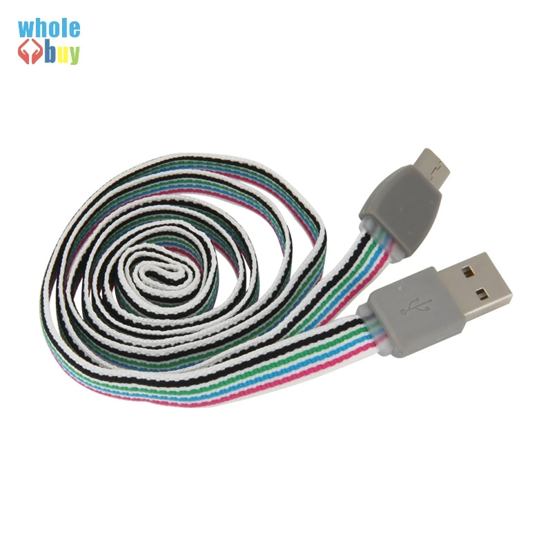 

50pcs/lot 1m Cotton Knitting Data Cable Micro Usb 5pin 8pin Type C Data Sync Charger Cable for Iphone X 8 Samsung HTC Sony Nokia