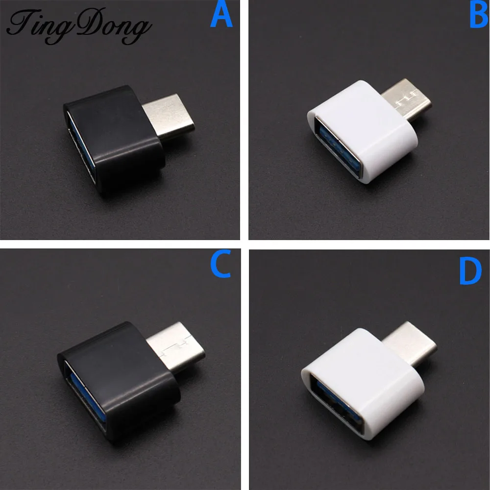 Кабель адаптер USB Type C OTG конвертер для Xiaomi Mi6 Huawei Samsung мыши клавиатуры флеш