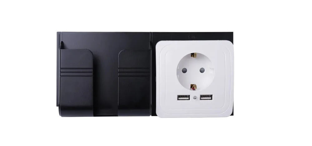Bcsongben, двойной USB порт, настенное зарядное устройство, адаптер для зарядки, 2А, настенное зарядное устройство, адаптер, штепсельная розетка европейского стандарта, розетка, черная, белая, серебристая