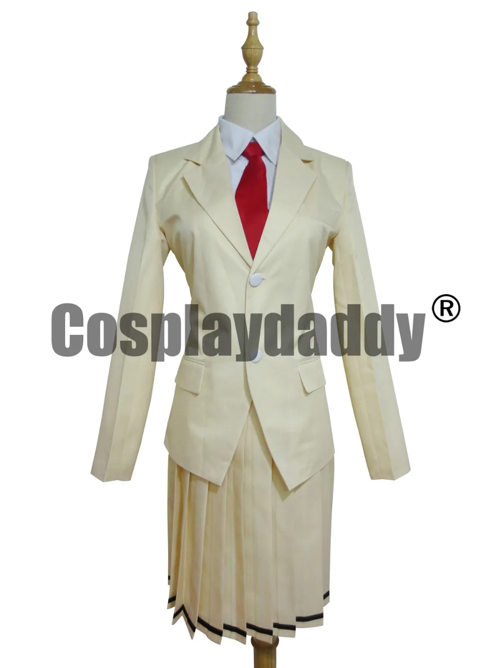 

WataMote Tomoko Kuroki School Girl Uniform Cosplay Costume Red Tie