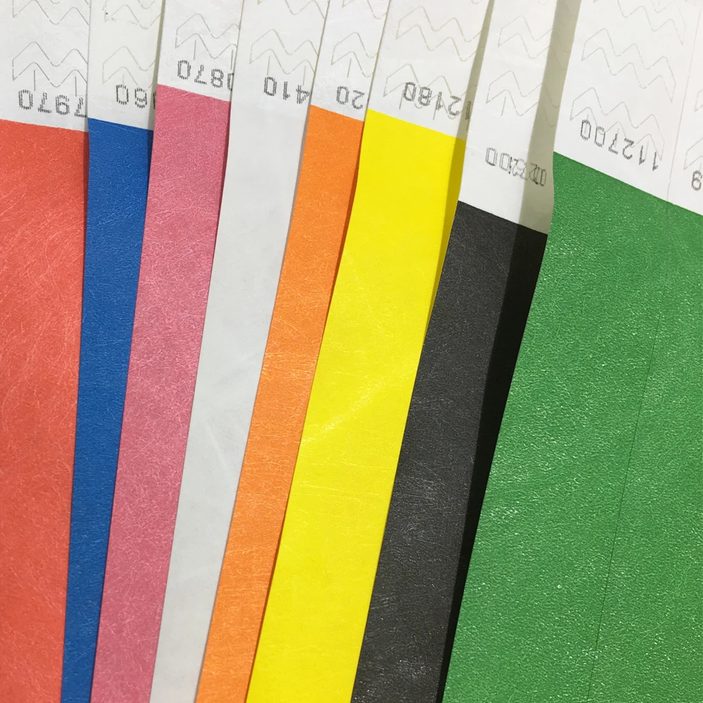 3/" Tyvek напульсники Радуга 450 карат. Различные упаковки-50 каждый, браслеты для различных событий вечеринок разных цветов