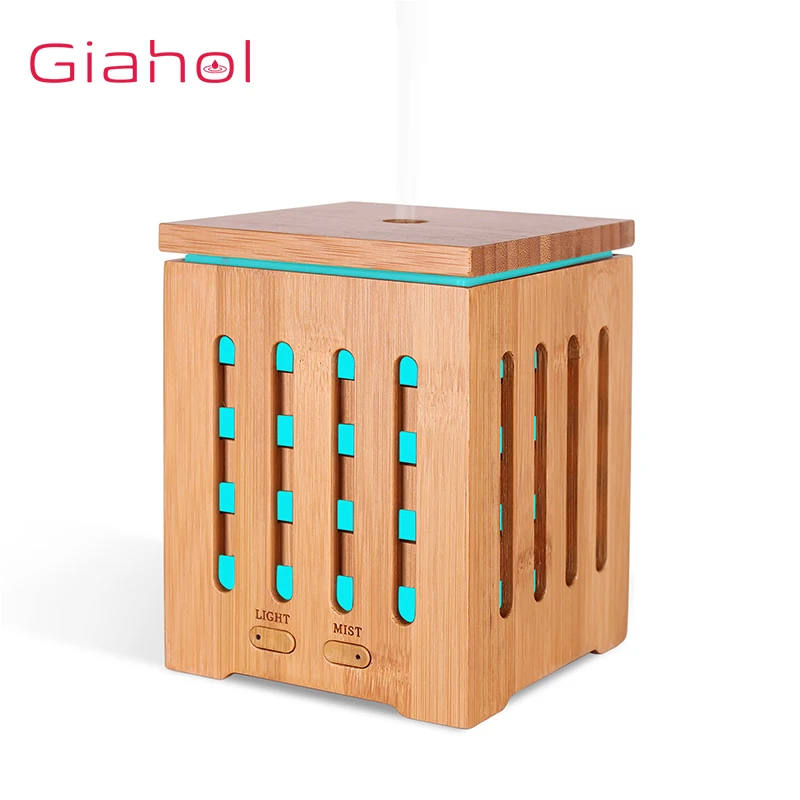 GIAHOL 200 мл Натуральный Бамбуковый диффузор для эфирных масел с светодиодный