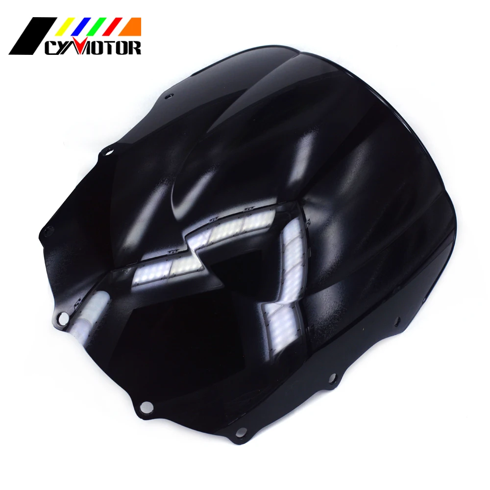 Мотоцикл Черный лобовое стекло обтекателя ветрового стекла для KAWASAKI ZZR400 ZZR600 ZZR 400