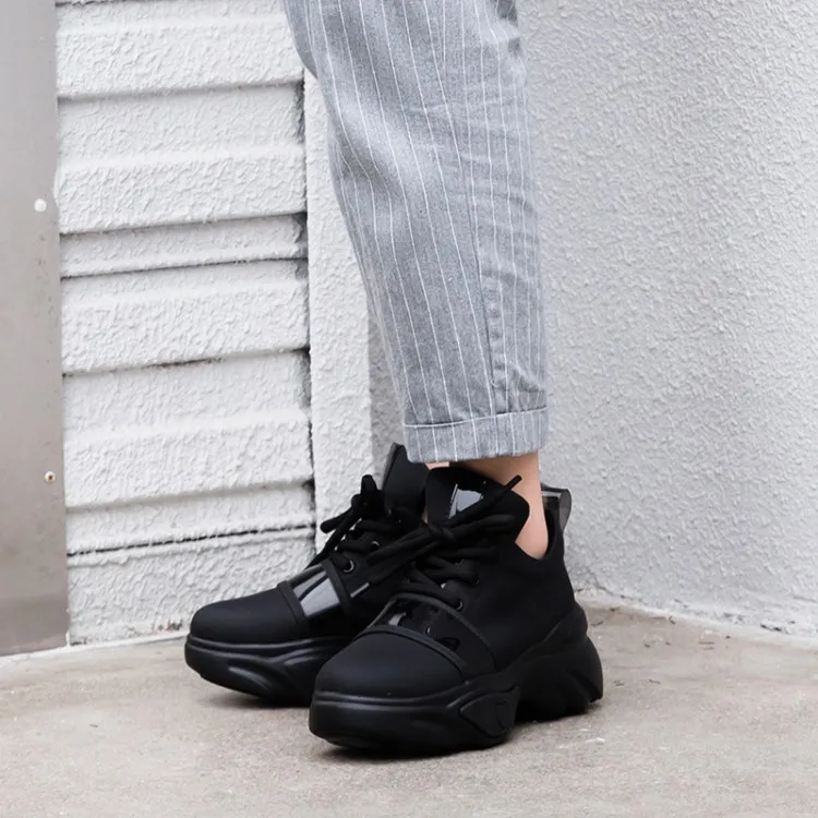 Новинка Весна 2019 модные кроссовки белого цвета в стиле ретро женская обувь большого размера для