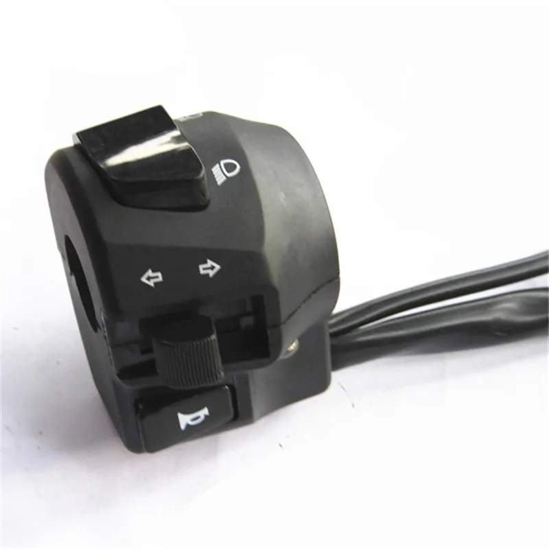 Motorcycle 7/8 Inch Handlebar Control Horn Turn Signal Switch Button Start Motorbike Switches for Yamaha YBR125 | Автомобили и