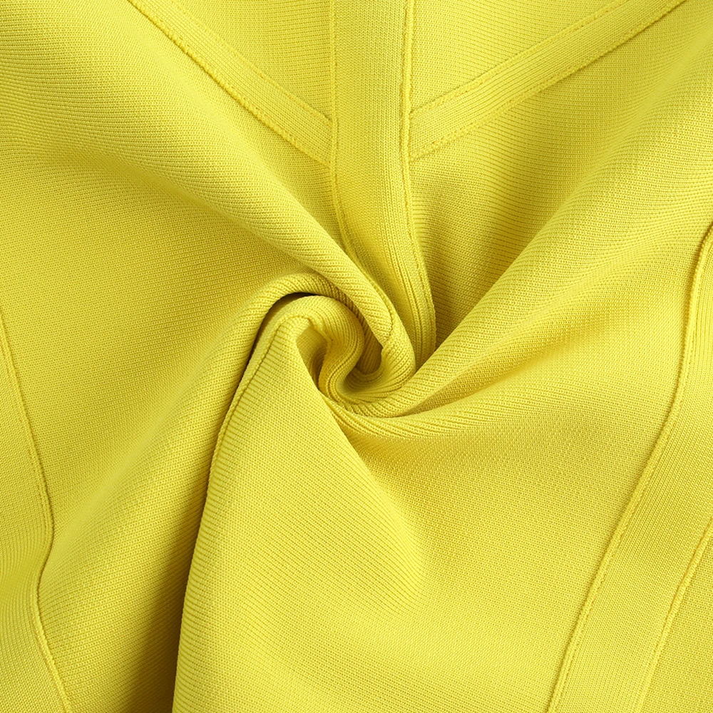 Ocstrade обтягивающее облегающее платье Vestidos новое поступление женское Полосатое неоновое желтое Бандажное платье из вискозы Сексуальные вечерние летние платья