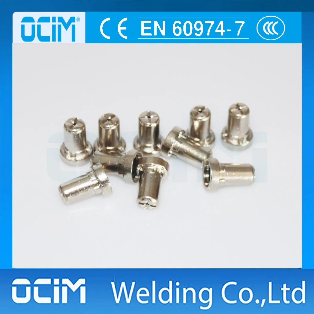 Расходные материалы для плазменной резки воздуха 50 шт. AG-40A никелированный с