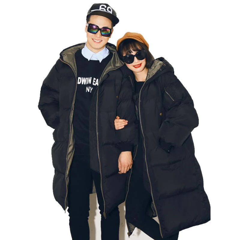 Новинка 2018 зимнее Свободное пальто для отдыха женское длинное с капюшоном