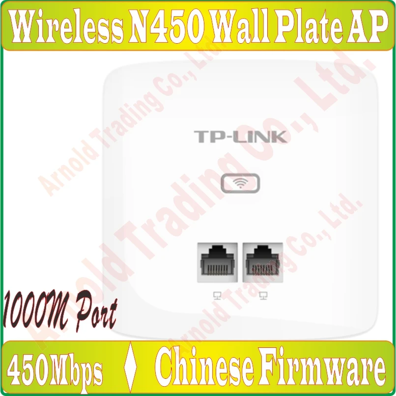 TpLink Тонкий 450 Мбит/с в стене AP для отеля WiFi проект Крытый 802.11b/g/n точка доступа POE