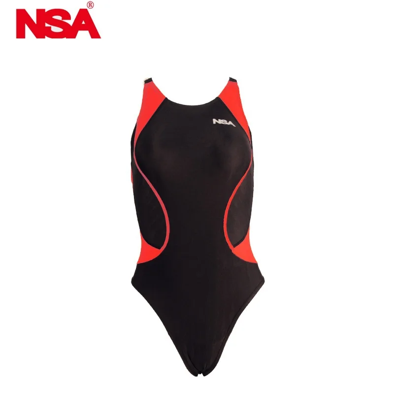 Цельный тренировочный купальник NSA с Акульей кожей треугольный