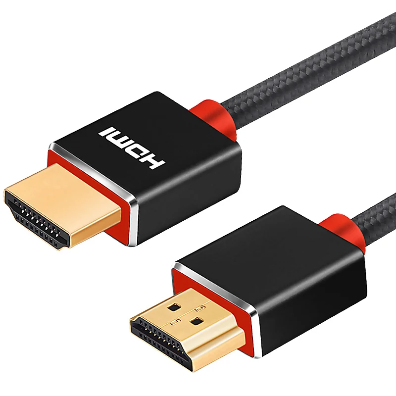 braid black Lungfish Высокоскоростной HDMI кабель HDMI к HDMI 2,0 4 K 1080 P 3D для HDTV переключатель делителя 1 м 2 м 3 м 5 м 10 м 15 м 20 м - Color: braid black