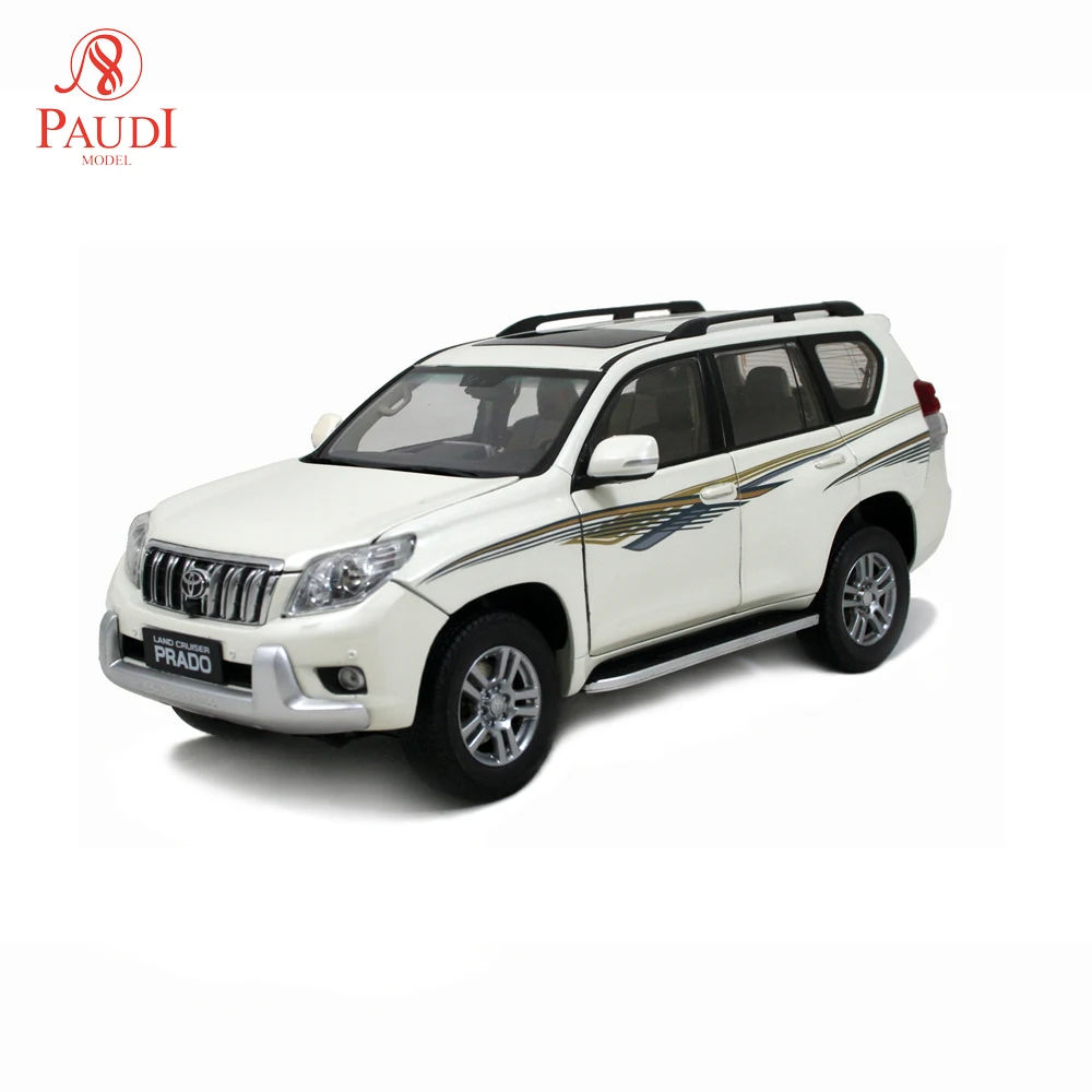1/18 1:18 1 18 Масштаб Toyota Land Cruiser Prado белая статическая имитация литых под давлением
