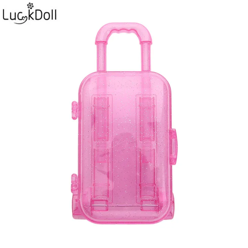 

Luckdoll new doll suitcase set combination fit 18inch American doll accessories