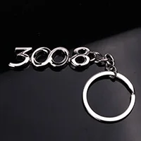 Fro 3008 Кольцо для ключей для peugeot автомобильные брелки с логотипом 206 207 301 307 308 408 3008 508 брелок стайлинга автомобилей кольцо для ключей из сплава брелок для ключей - Название цвета: Fro 3008
