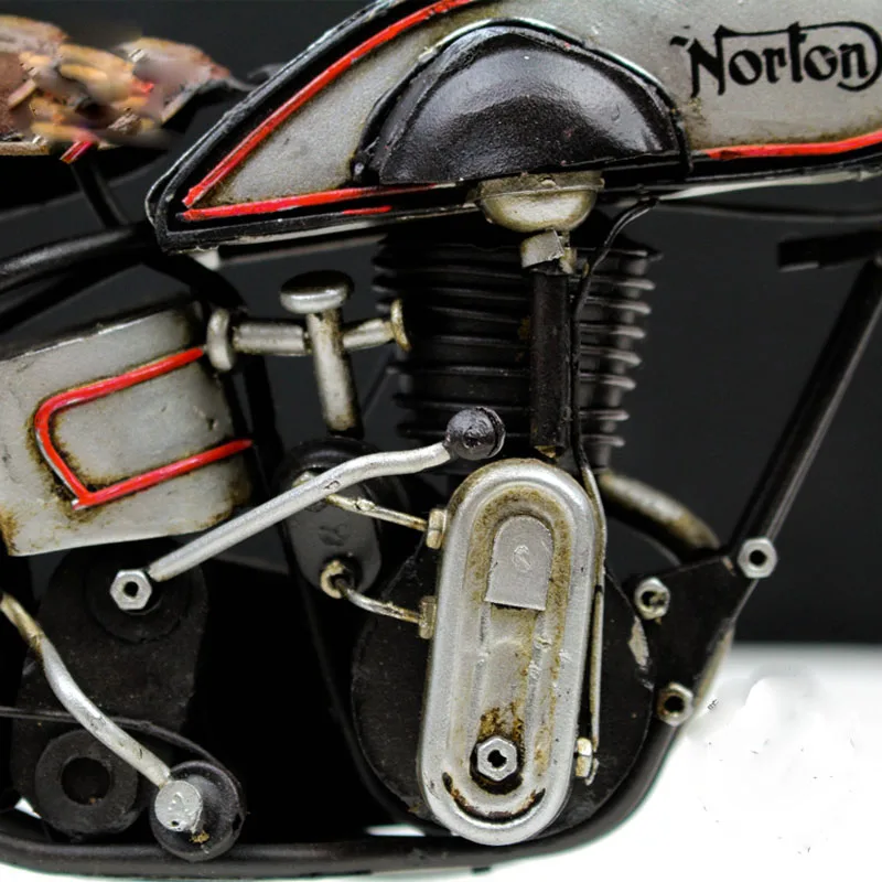 Классные! Железный мотоцикл norton motorcycle украшения L30.5CM* W10.5CM* H13.5CM украшения офисных столов