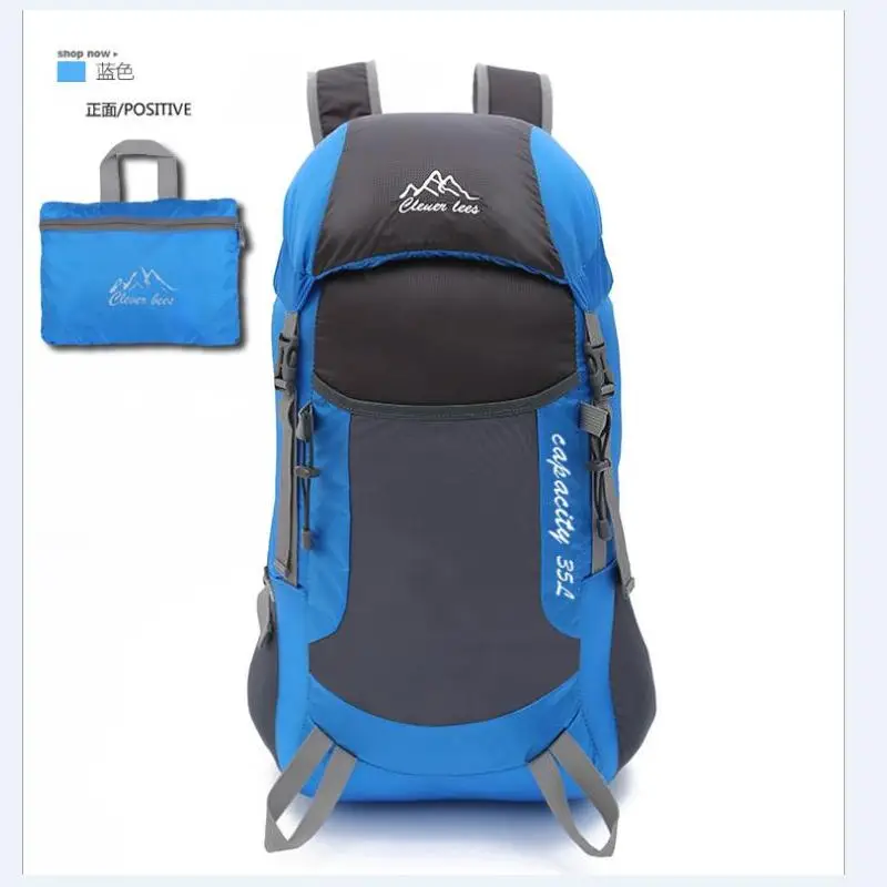 hot new fashion men and women business travel bag waterproof folding nylon backpack large capacity portable weekend | Багаж и сумки
