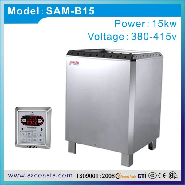 Новый уникальный дизайн сегмента Функция подогрева Amazon новый 15kw 380 В Каменка со