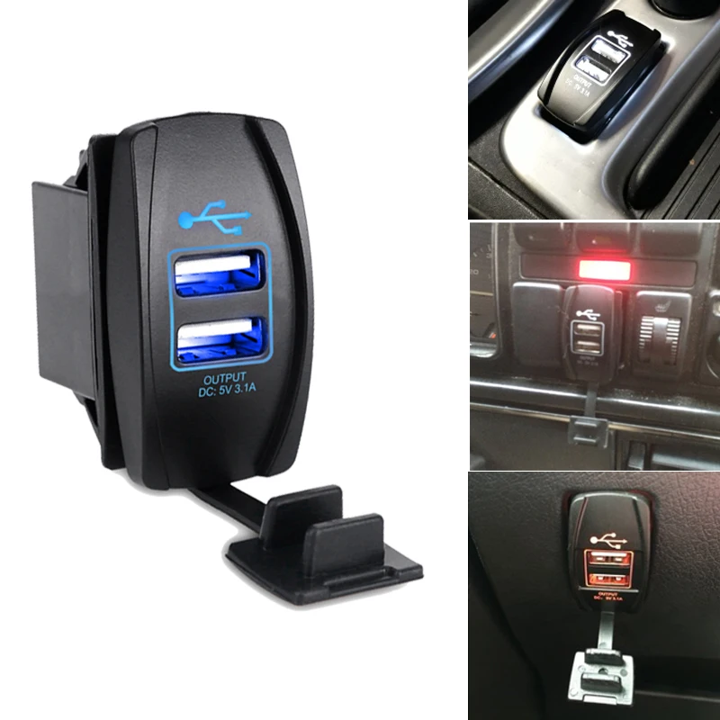 

Автомобильное зарядное устройство с двумя USB-портами, 12 В