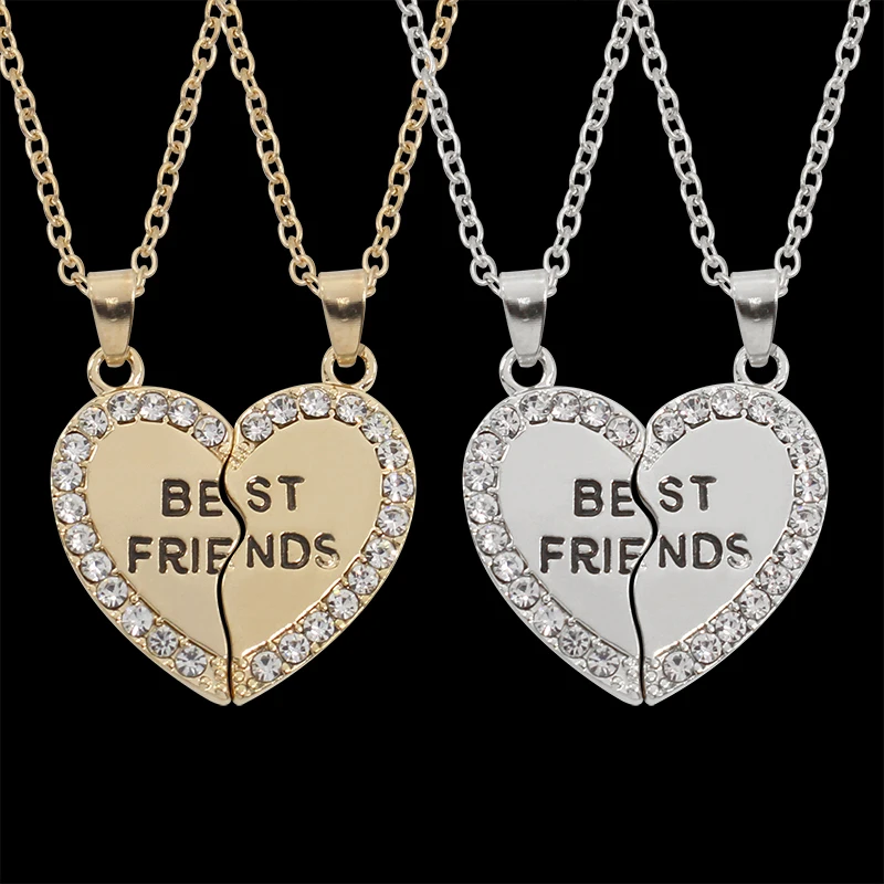 Модная новинка, подвеска в виде сердца, Подвеска для женщин, BFF, лучшая цепочка "друг", ожерелье, Taiji, животное, ожерелье в форме сердца, подвеска, подарок