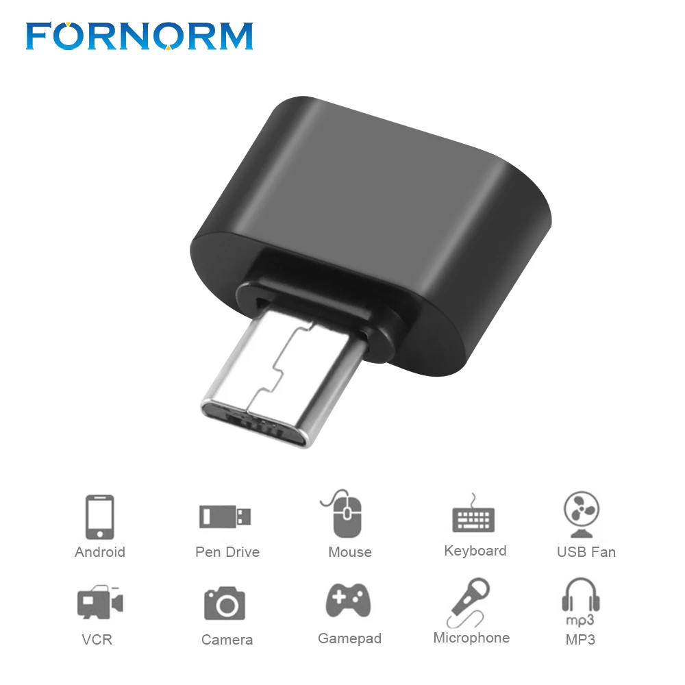 FORNORM OTG кабель Micro USB адаптера Гнездовой разъем карточная игра для планшетный ПК с