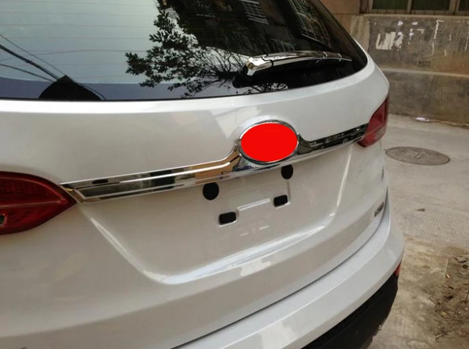 Для Hyundai Santa fe 2013 2014 2015 ABS Хромированная Задняя Крышка багажника Накладка новая |