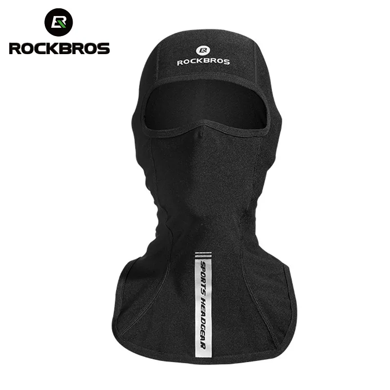 ROCKBROS зимние лыжные комбинезоны Балаклава Термальная маска для лица Лыжный Спорт ветрозащитный шейный шарф сноуборд теплый флис капюшон Мотор велосипед