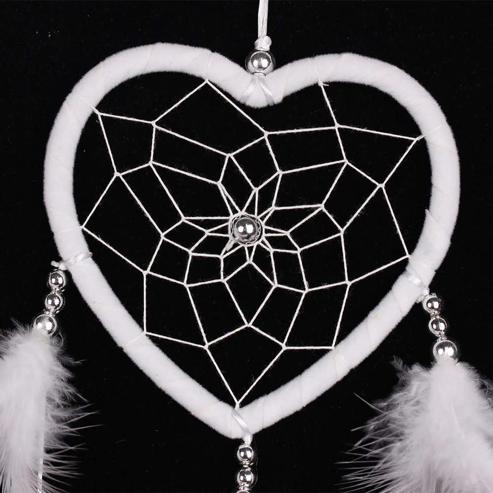 Чистый белый персик Ловец снов подиумная сетка украшение автомобиля свадебное