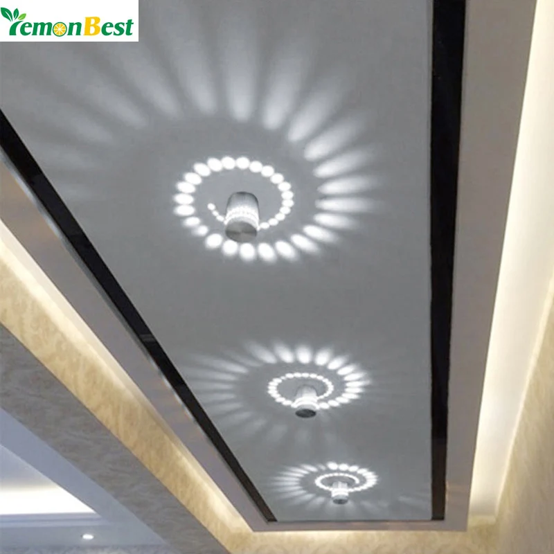 5 Вт Современные светодиодные потолочные лампы алюминиевые полые для дома