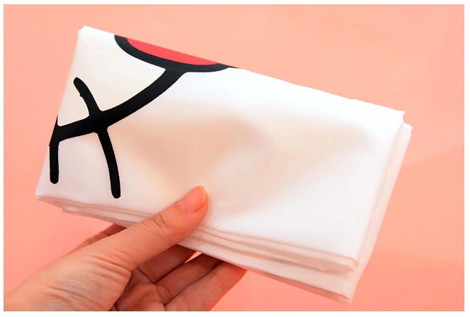 (10 шт./лот) Высокая мода мультфильм большой размер полиэстер портативный складной