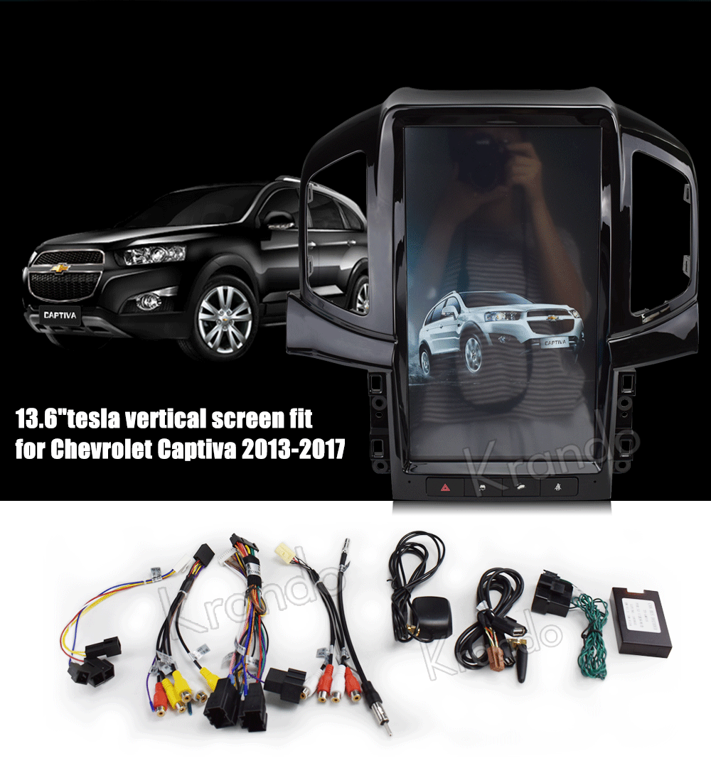 Krando Android 8,1 13," вертикальный экран Автомобильная Мультимедийная система gps для Chevrolet Captiva 2013- навигация развлечения