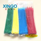 Самоблокирующиеся нейлоновые кабельные стяжки, зеленые, красные, синие, желтые, 100 дюйма, 5x200, 5*200 мм, ширина 4,8 дюйма