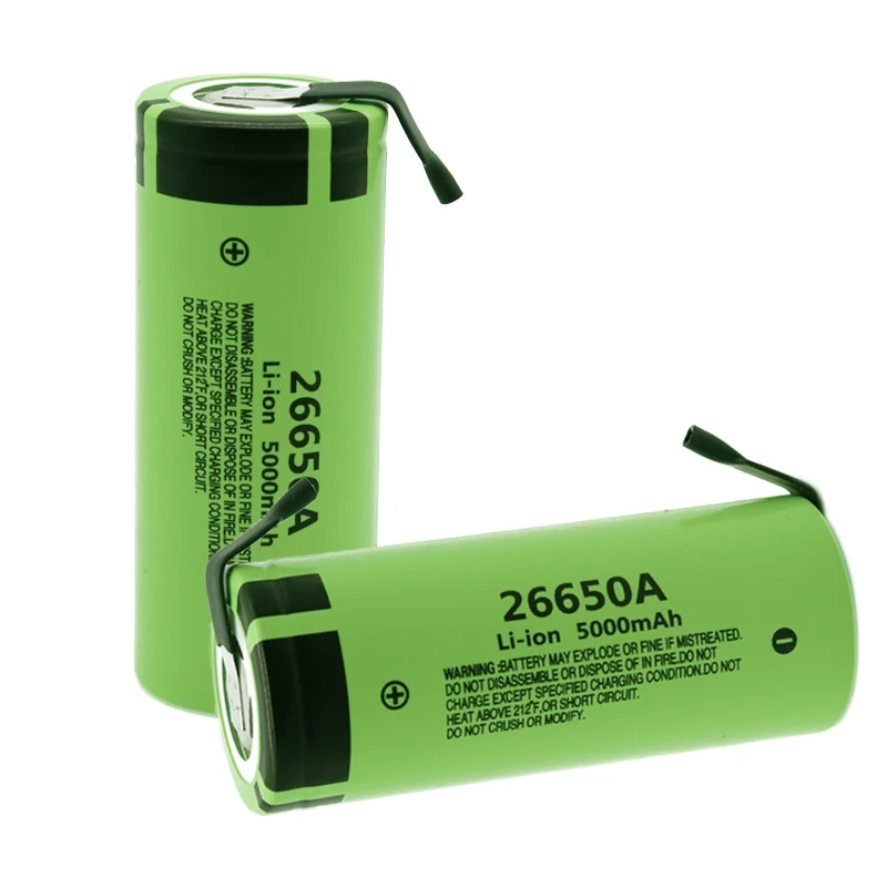 4 шт. Оригинальный аккумулятор для Panasonic 26650A 3.7V5000mAh высокой емкости 26650 литий