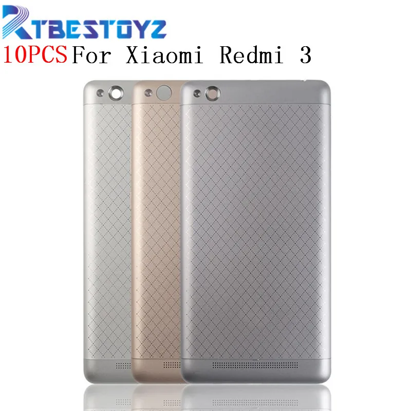 

10PCS/lot Original Rear Back Housing For Xiaomi Redmi 3 Back Cover Battery Door with Power Voluem Button Replacement Parts