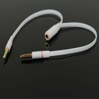 zuczug hot new design high quality y splitter 1 female to 2 male 3 5mm mic stereo audio adapter audio drop shipping