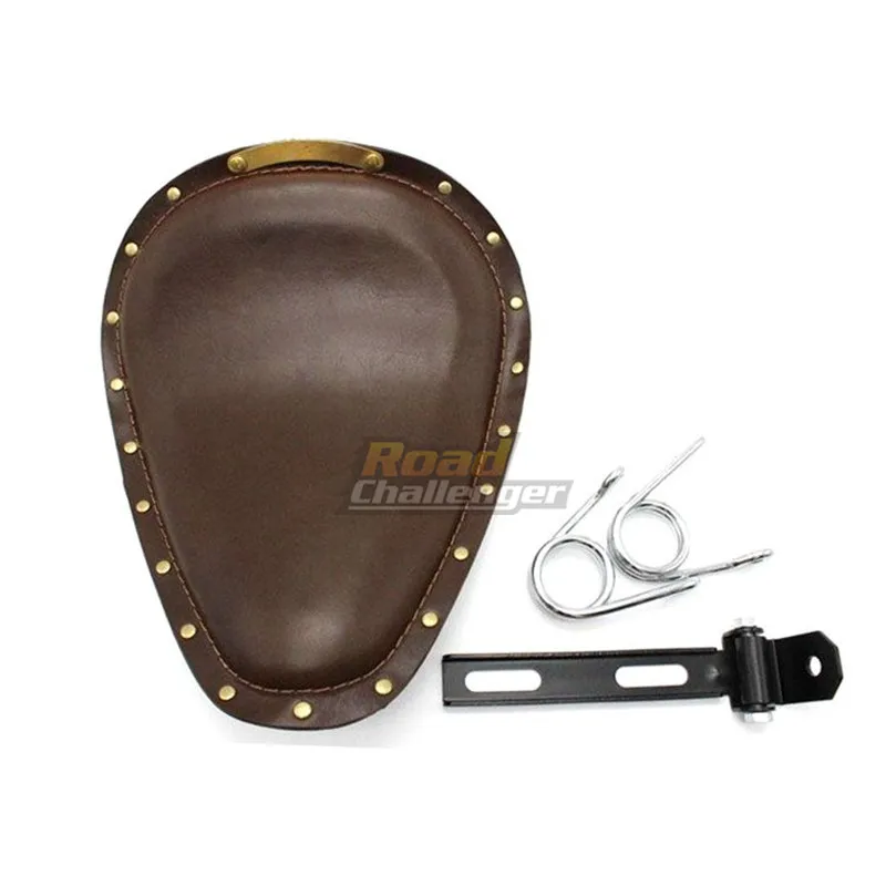 Коричневый кожаный винтажный Передний 3 &quotпружинный кронштейн Solo чехол для