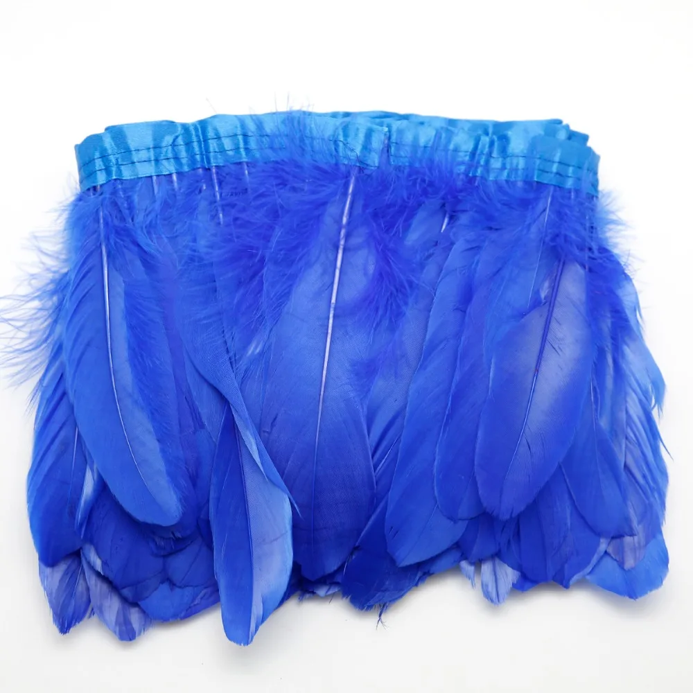 Разноцветные Ленты Из гусиных перьев 2 м/лот крашеные ленты из 15-20 см с кисточками